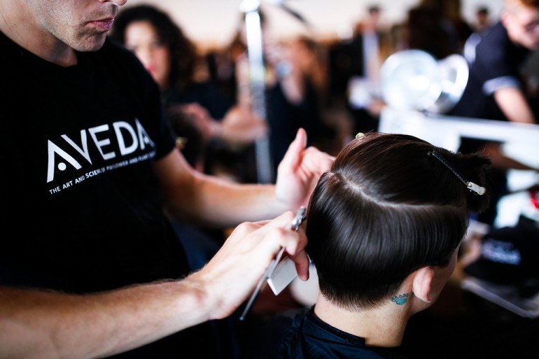 Behind the Scenes with Aveda™ – Public School SS14 – Mercedes-Benz Fashion Week New York Spring Summer 2014 – #MBFW #NYFW – September 8, 2013 – Creative Commons (cc) photos distributed by Mainstream via Aveda Corporation